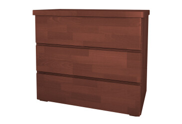 Фото Комод Arbor Drev Регина с 3 ящиками 91 см сосна, яблоня локарно