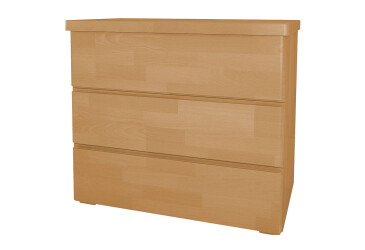 Фото Комод Arbor Drev Регина с 3 ящиками 91 см бук, ольха