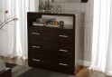 Фото 2 - Комод Arbor Drev Глорія з 3 шухлядами і полицею 97 см сосна, темний горіх