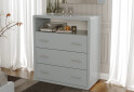 Фото 2 - Комод Arbor Drev Глорія з 3 шухлядами і полицею 97 см бук, сірий