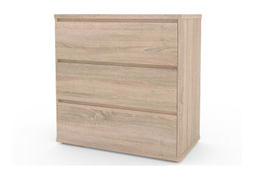 Фото Комод Art In Head Лайт 3 с 3 ящиками 80 см дуб сонома