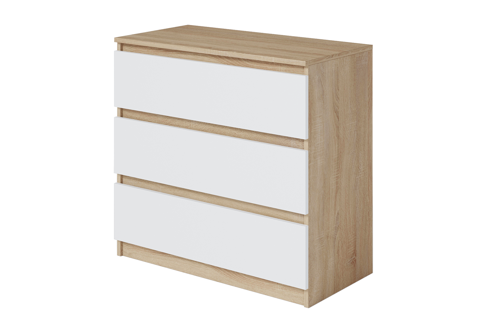 Фото Комод Moreli Т214 з шухлядами 80 см дуб сонома / білий