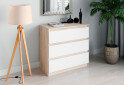 Фото 2 - Комод Moreli Т214 з шухлядами 80 см дуб сонома / білий