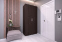 Image 2 - Шкаф Moreli ST0009 со штангой 2-дверный 100 см венге магия