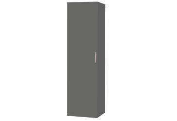 Image Шафа Moreli ST0012 зі штангою та полицями 1-дверна 60 см антрацит