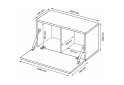 Изображение 2 - Тумба под ТВ MiroMark Бокс / Box с дверкой 105 см глянец черный