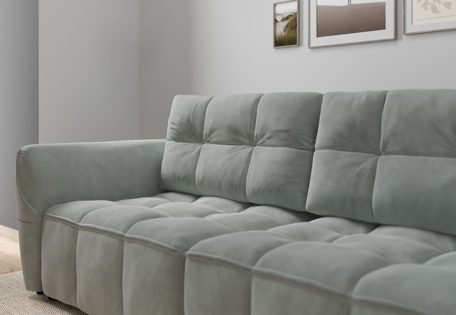 Фото 5 - Диван Vika Монтана 245x125 см, світло-сірий (Allure Light grey)