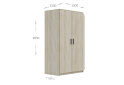 Image 4 - Шафа кутова Garant Simple / Сімпл 2-дверна 115 см, дуб сонома