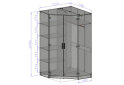 Image 3 - Шафа кутова Garant Simple / Сімпл 2-дверна 115 см, дуб артизан