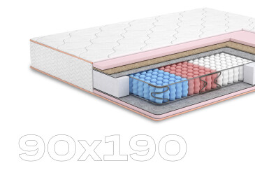 Фото Матрас Камелия+кокос двухсторонний (коллекция Butterfly) 90х190 Матролюкс