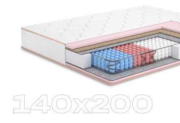 Фото Матрац Камелія+кокос двосторонній (колекція Butterfly) 140х200 Matroluxe