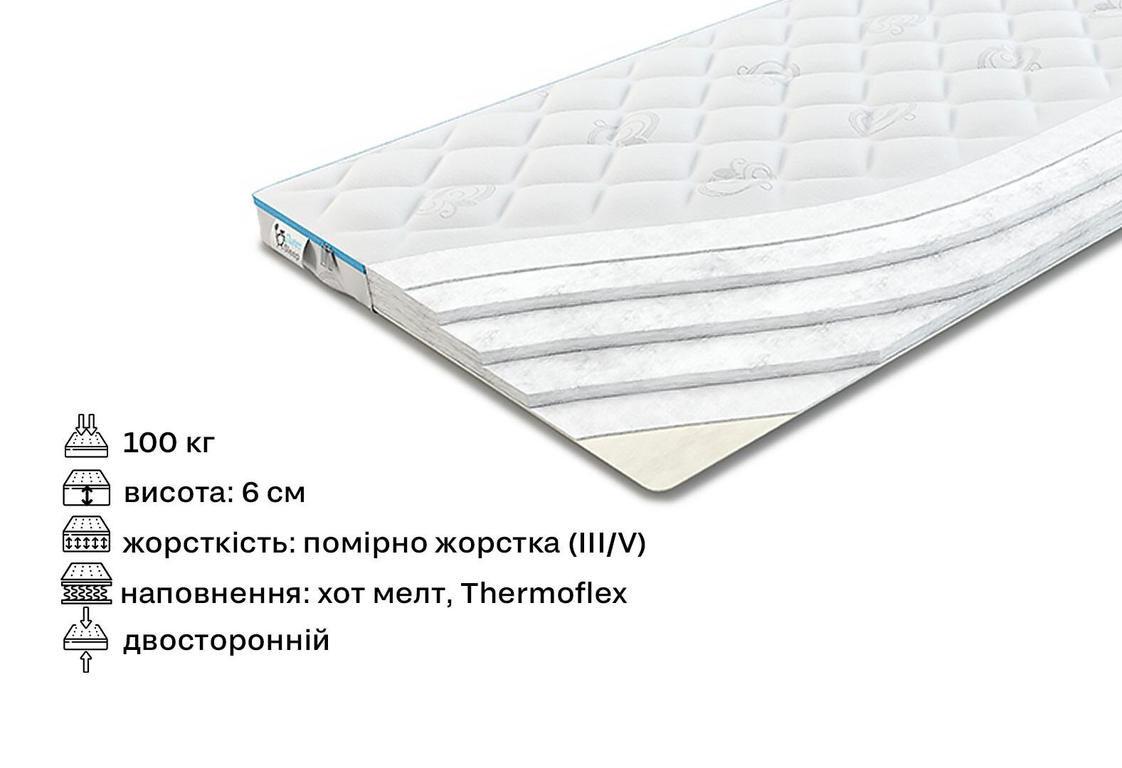 Фото 2 - Матрац Футон Дебют 80х200 Come-for