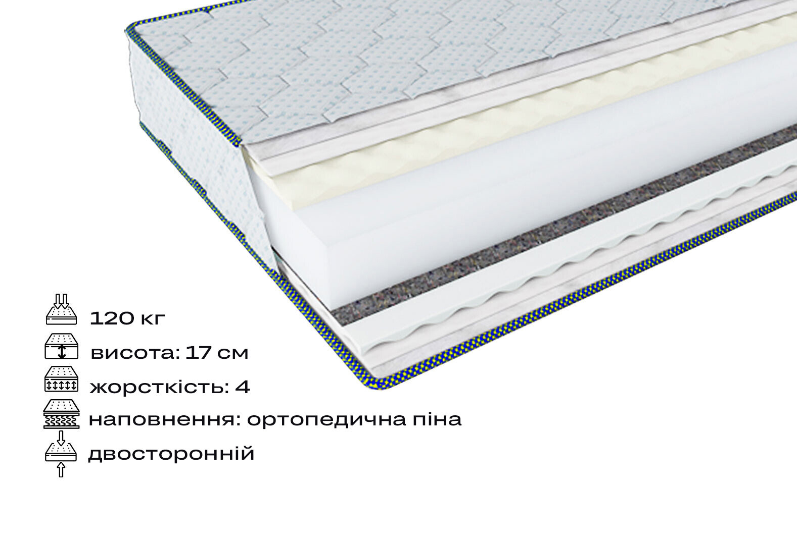 Фото 2 - Матрац Фрідом Флекс / Freedom Flex 80х200 ЕММ