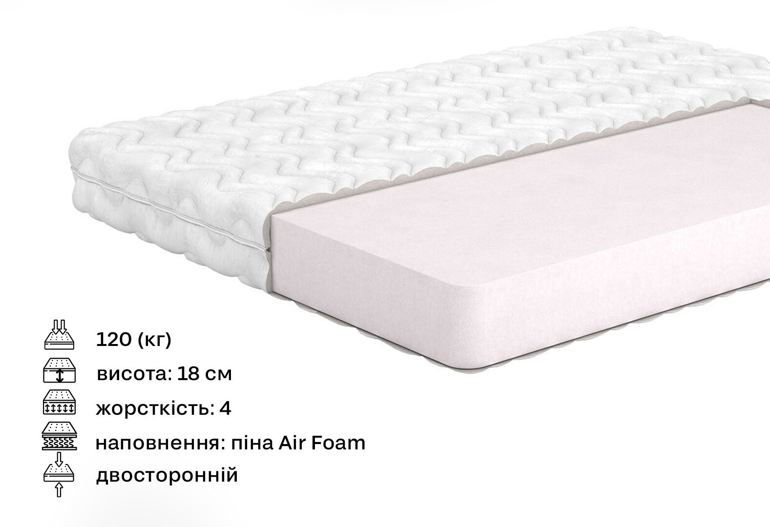 Фото 2 - Матрац Brugge / Брюгге (серія Belgian Technologies) 90х200 Matroluxe