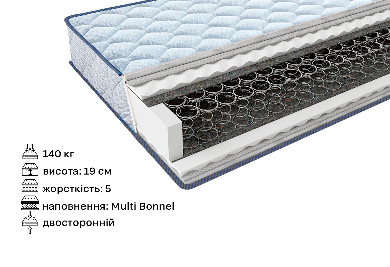 Фото 2 - Матрац Фрідом Хард / Freedom Hard 180х190 ЕММ