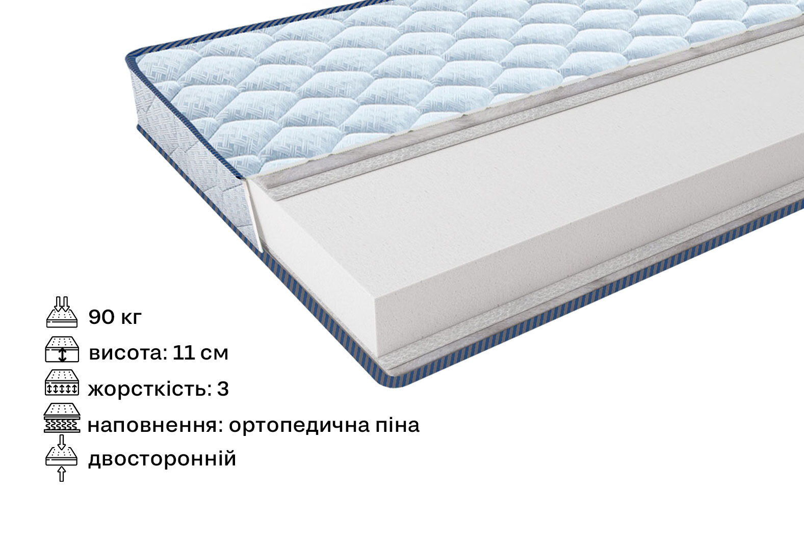 Фото 2 - Матрац Фрідом Фоам / Freedom Foam 120х190 ЕММ