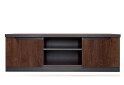 Фото 1 - Тумба під ТВ ВМК Джулі з 2 дверцятами та полицями 137 см Венге магія / Дуб конкордія