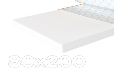 Фото Матрац Sleep&Fly mini топпер Super Flex / Супер Флекс (чохол з жаккарду) 80х200 ЕММ