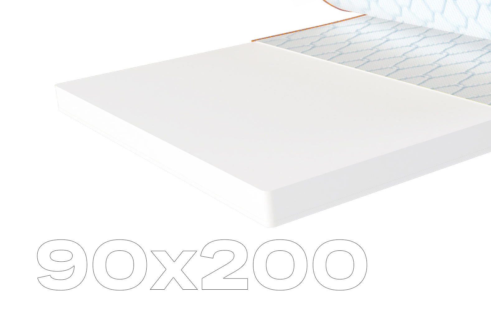 Фото 1 - Матрас Sleep&Fly mini топпер Super Flex / Супер Флекс (чехол из жаккарда) 90х200 ЕММ