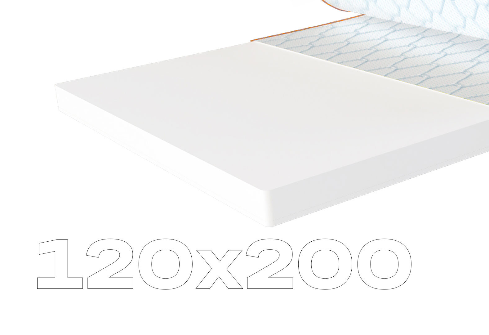 Фото 1 - Матрас Sleep&Fly mini топпер Super Flex / Супер Флекс (чехол из жаккарда) 120х200 ЕММ