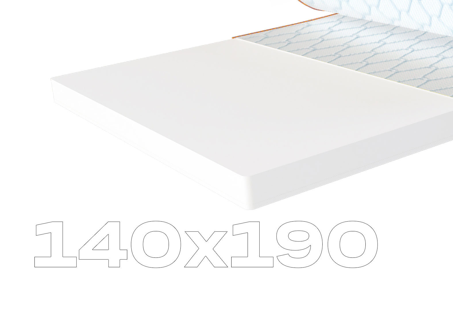 Фото 1 - Матрас Sleep&Fly mini топпер Super Flex / Супер Флекс (чехол из жаккарда) 140х190 ЕММ