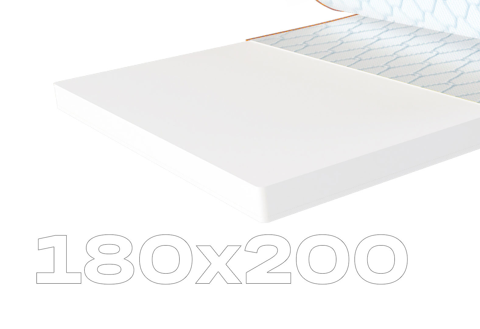 Фото 1 - Матрац Sleep&Fly mini топпер Super Flex / Супер Флекс (чохол з жаккарду) 180х200 ЕММ