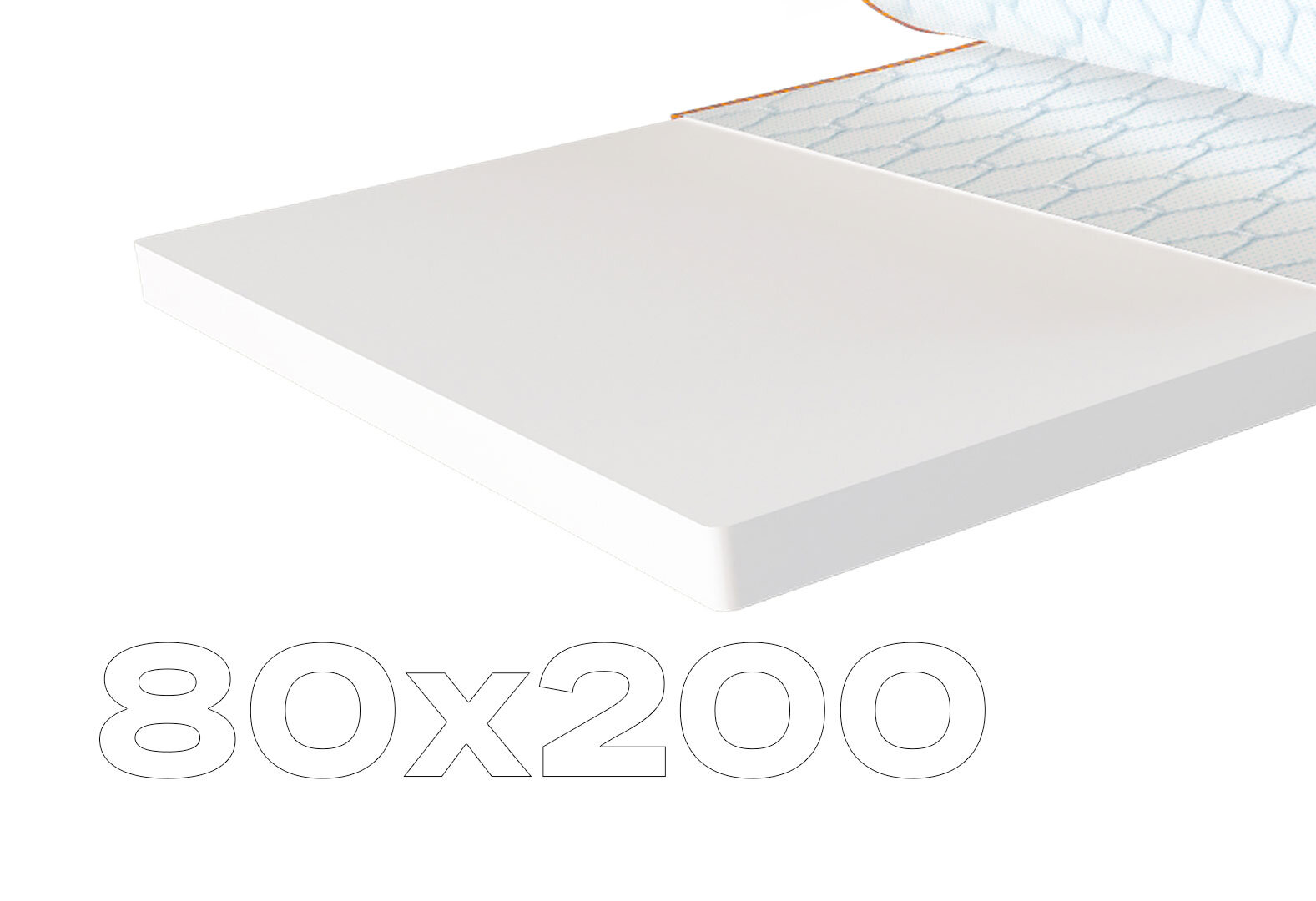 Фото 1 - Матрац Sleep&Fly mini топпер Flex Mini / Флекс Міні (чохол з жаккарду) 80х200 ЕММ