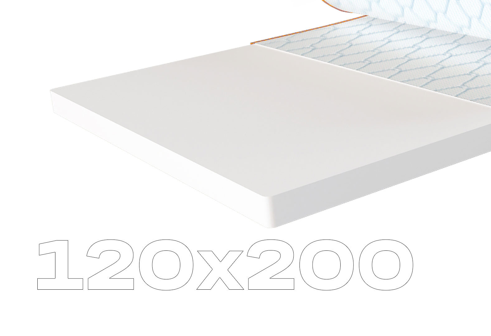 Фото 1 - Матрас Sleep&Fly mini топпер Flex Mini / Флекс Мини (чехол из жаккарда) 120х200 ЕММ