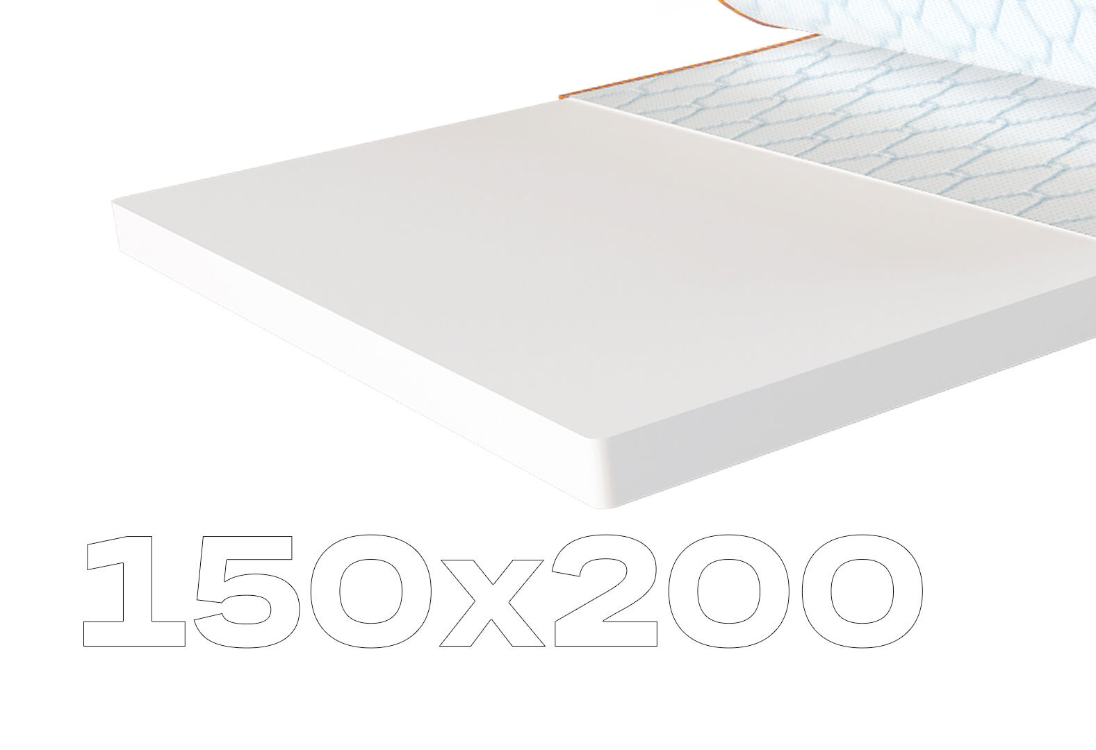 Фото 1 - Матрас Sleep&Fly mini топпер Flex Mini / Флекс Мини (чехол из жаккарда) 150х200 ЕММ