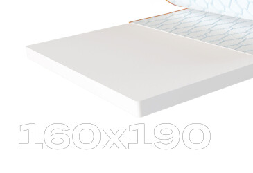 Фото Матрац Sleep&Fly mini топпер Flex Mini / Флекс Міні (чохол з жаккарду) 160х190 ЕММ