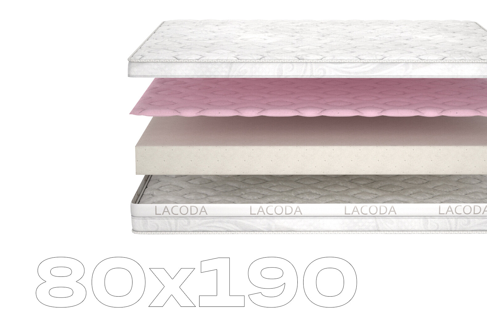 Фото 1 - Матрац Амбре / Ambre (серія Lacoda) 80х190 Matroluxe