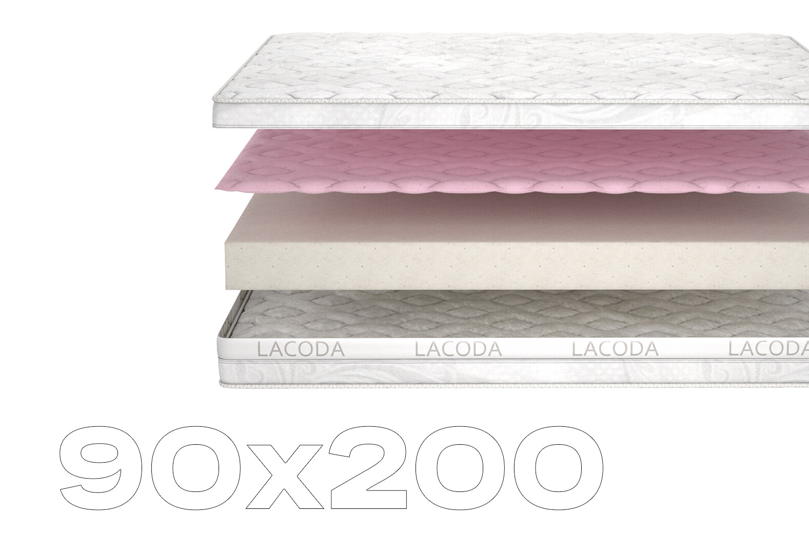 Фото 1 - Матрац Амбре / Ambre (серія Lacoda) 90х200 Matroluxe