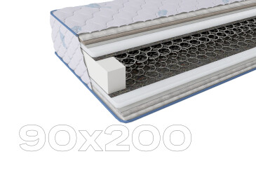 Фото Матрас Sleep&Fly Standart Plus / Стандарт Плюс (чехол из жаккарда) SF 90х200 ЕММ