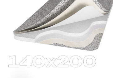 Фото Матрац Світ Меблів Топпер-футон №2 категорія 3, чохол із подвійного жакарду 140х200