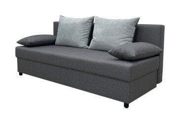 Фото Диван Kredens furniture Мартин 195x86 см серый (Савана Нова 08 грей + Дорис 90)