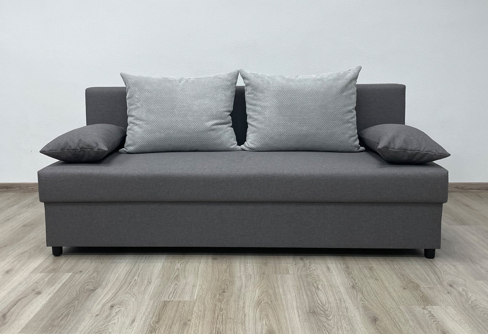 Фото 3 - Диван Kredens furniture Мартин 195x86 см серый (Савана Нова 08 грей + Дорис 90)
