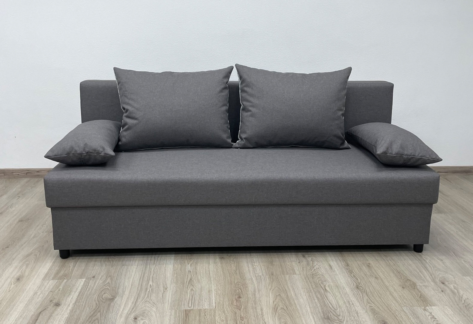 Фото 4 - Диван Kredens furniture Мартин 195x86 см серый (Савана Нова 08 грей + Дорис 90)