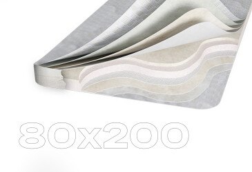 Фото Матрац Світ Меблів Топпер-футон №4 категорія 2, чохол з жаккарду з блискавкою 80х200