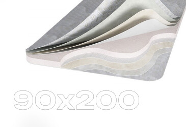 Фото Матрас Svit Mebliv Топпер-футон №5 категория 1, чехол из поликотона с тесьмой 90х200