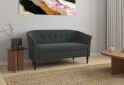 Фото 8 - Диван UMa Соната 2С 141x66 см нераскладной графит (Fancy 97)