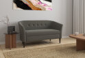 Image 8 - Диван UMa Соната 2С 141x66 см нераскладной серо-коричневый (Fancy 96)