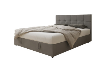 Фото Ліжко Vika Грінвіч 160х200 см підйомне сіре