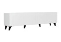 Фото 3 - Тумба під ТВ Світ Меблів Холлі з 4 дверцятами 200 см, Білий / білий глянець