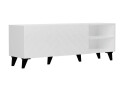Фото 1 - Тумба под ТВ Svit Mebliv Холли с 2 дверцами и полками 150 см, Белый / белый глянец