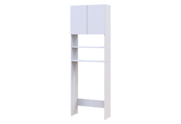 Фото Шкафчик для стиральной машины Doros Лола Мини ДСП с 2 дверцами и полками 64 см, Белый