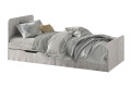 Фото 1 - Ліжко Світ Меблів Локі 90х200 см з каркасом СМ та з шухлядами, Артвуд світлий
