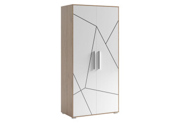 Фото Шкаф Svit Mebliv Тони 2-дверный 100 см, Дуб артизан / нимфеа альба