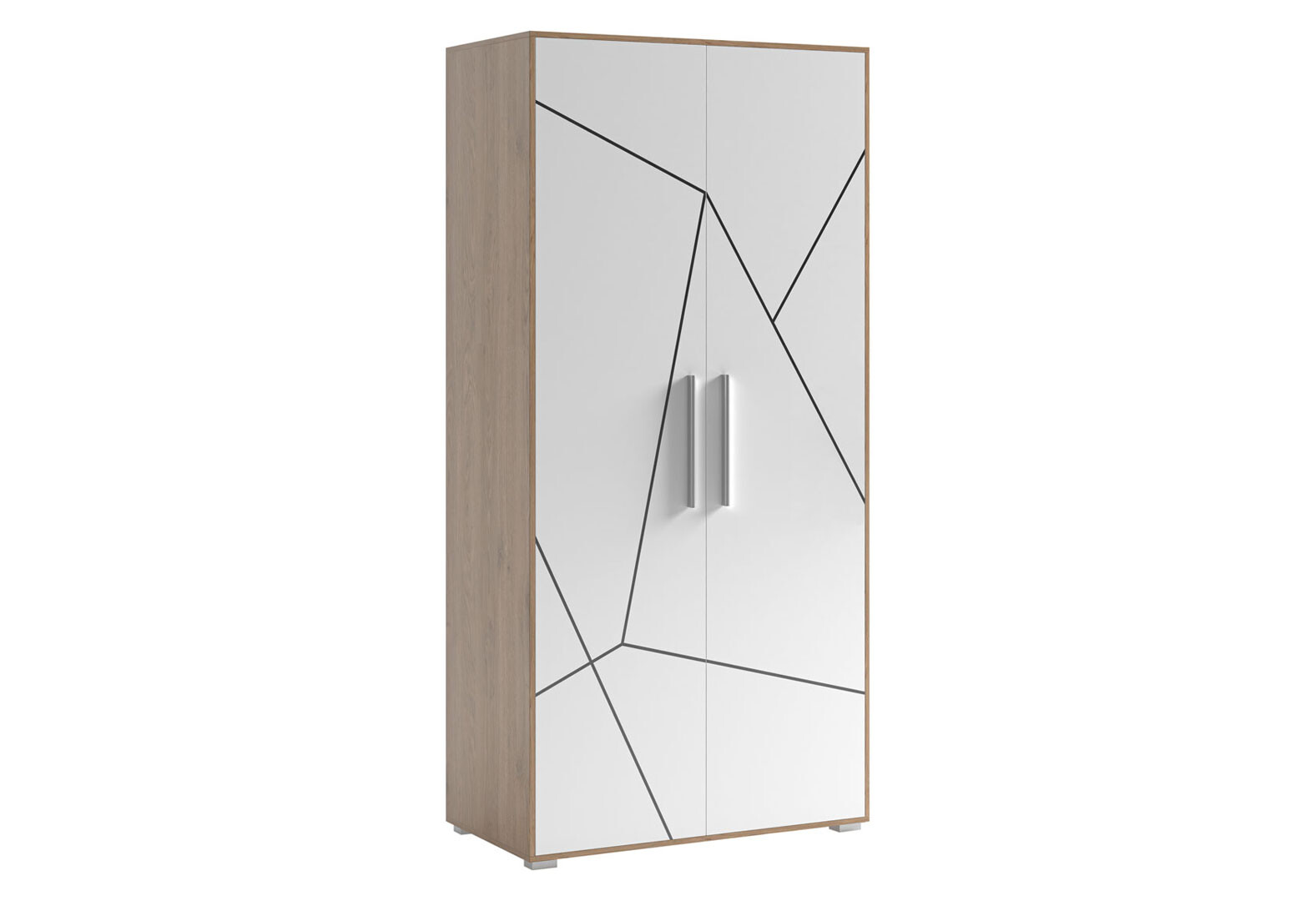 Фото 1 - Шкаф Svit Mebliv Тони 2-дверный 100 см, Дуб артизан / нимфеа альба