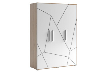 Фото Шкаф Svit Mebliv Тони 3-дверный 150 см, Дуб артизан / нимфеа альба