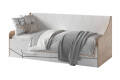 Фото 3 - Ліжко Світ Меблів Тоні 90х200 см (без вкладу) з шухлядами, Дуб артизан / німфеа альба